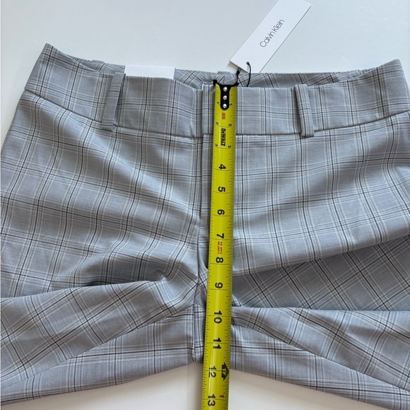 Calvin Klein Modern Ankle Pant Gray Plaid Size 10 New with Tags Lightweight - Picture 8 of 10